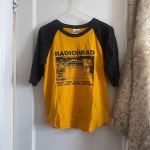 Radiohead 3/4 Length Sleeve Ringer Tee